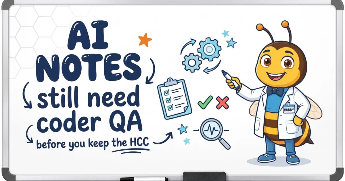 AI-Generated Notes Still Need Coder QA Before You Keep the HCC