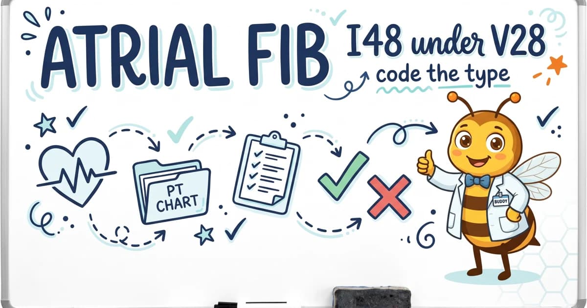 Atrial Fibrillation HCC Coding: I48 & V28