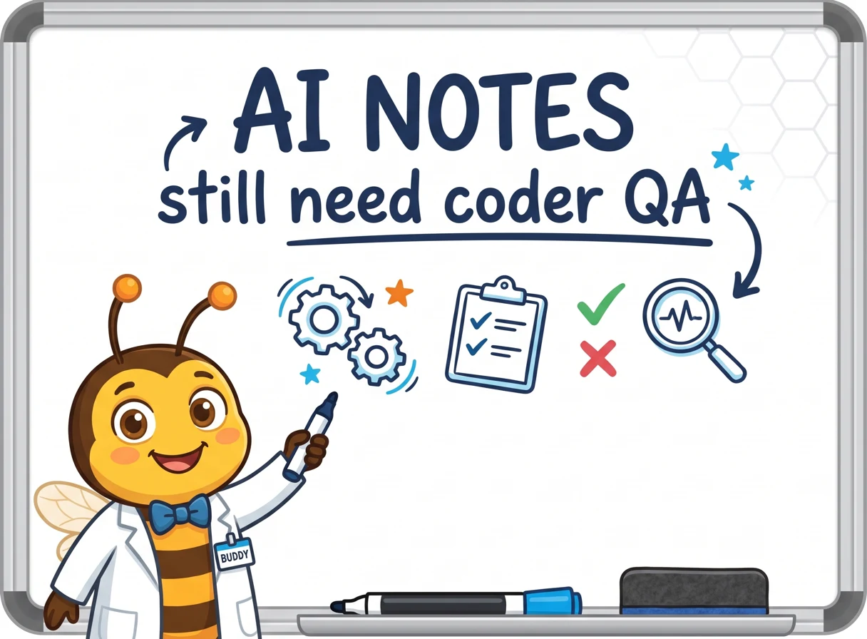 AI-Generated Notes Still Need Coder QA Before You Keep the HCC