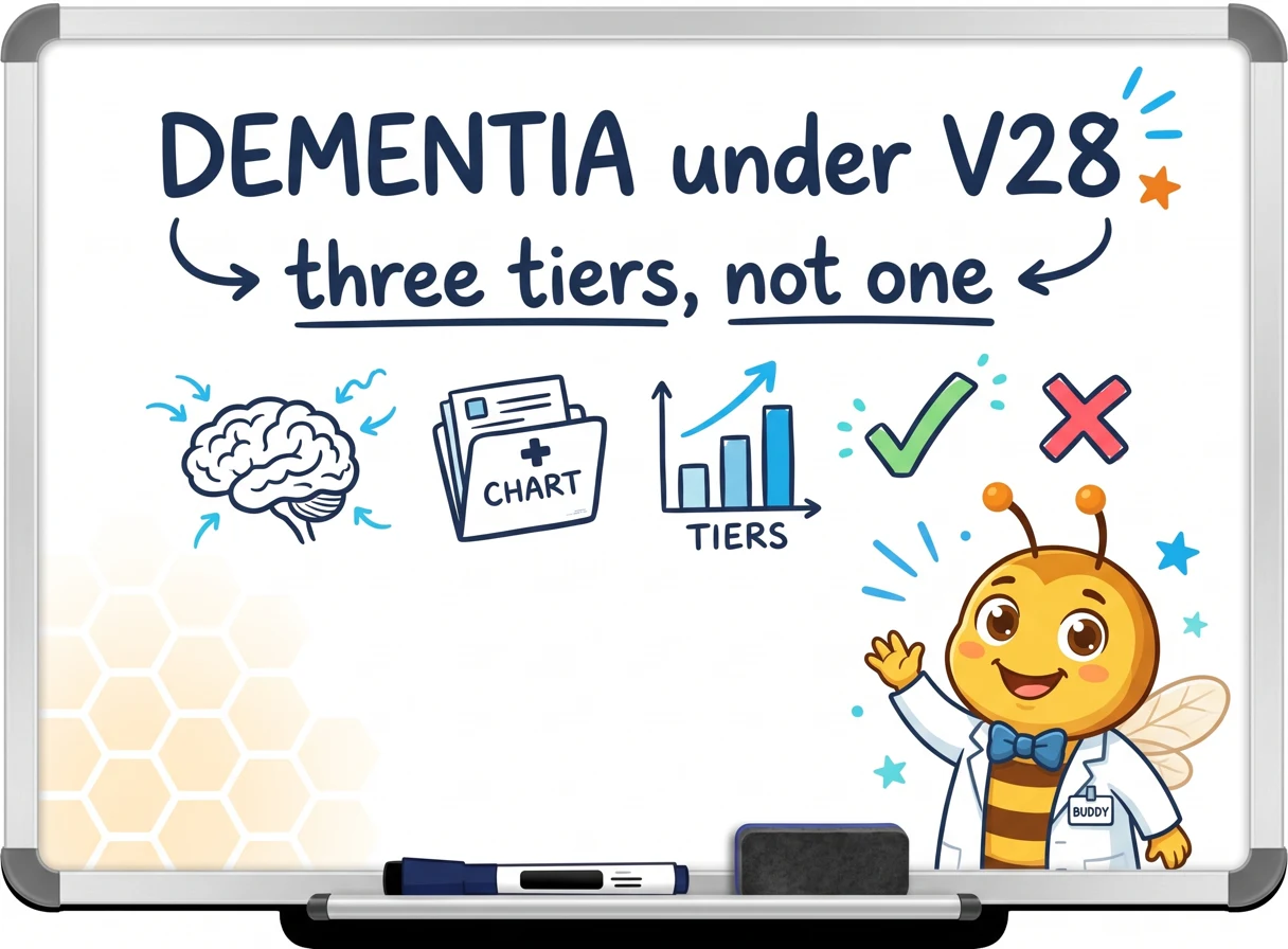 Dementia HCC V28: Three Tiers, Not One