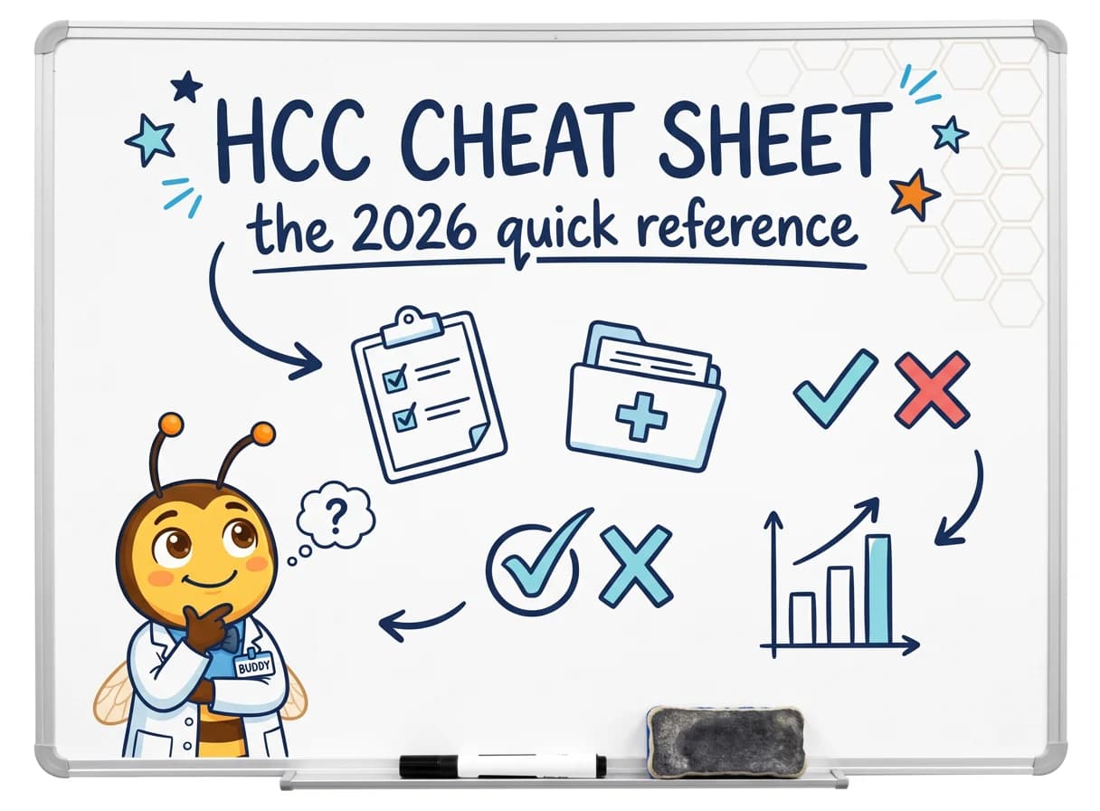 HCC Coding Cheat Sheet 2026: Quick Reference for Every Risk Adjustment Coder