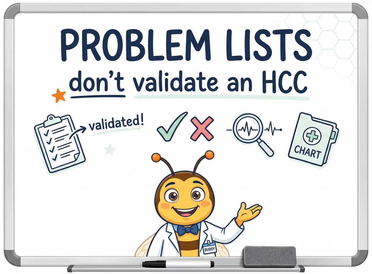 Problem Lists Alone Do Not Validate HCCs: What RADV Auditors Check