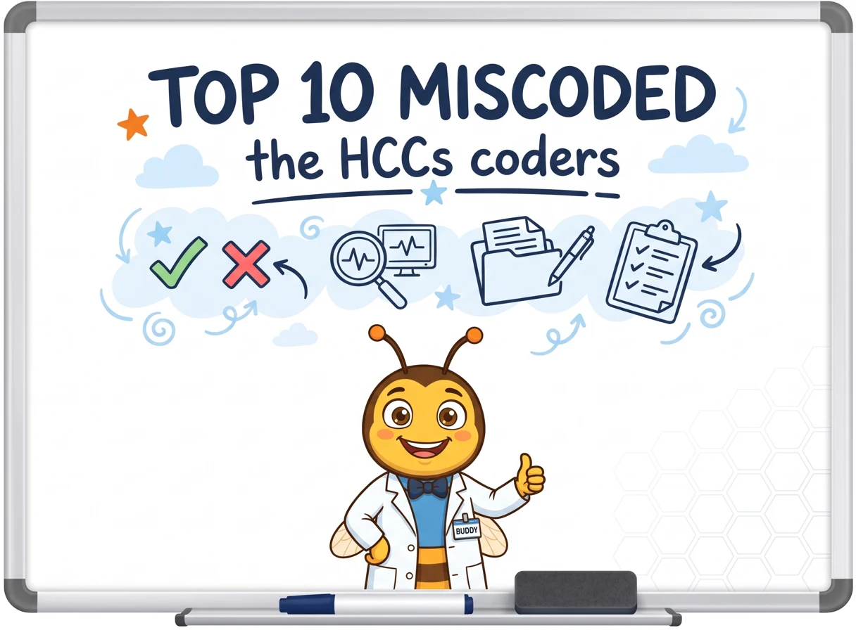 Top 10 Most Commonly Miscoded HCCs