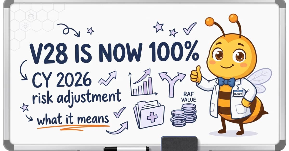 CY 2026 CMS-HCC Risk Adjustment: V28 Is Now 100%
