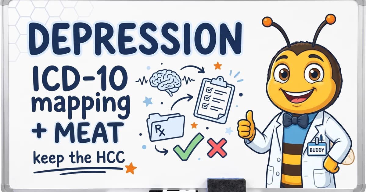 Depression HCC Coding: F32.9 Has No V28 HCC