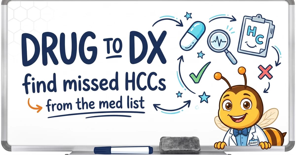 Drug-to-Diagnosis Lookup for Missed HCC Opportunities