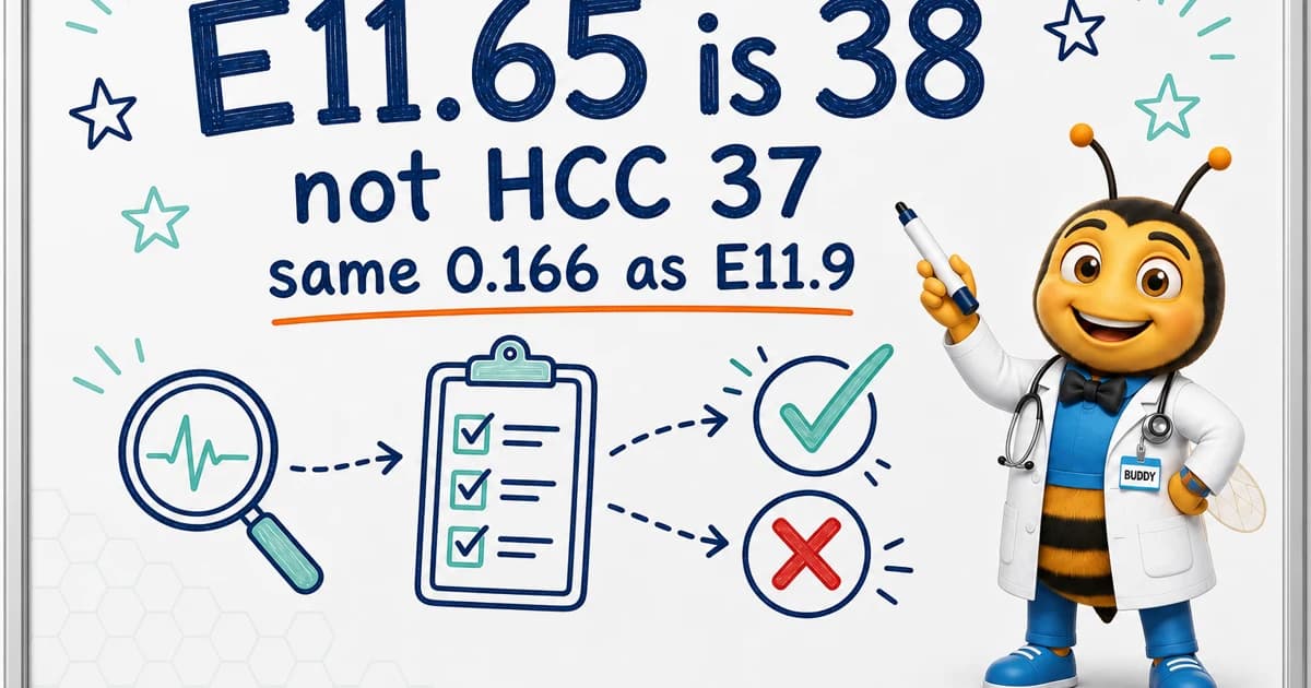 E11.65 Maps to HCC 38 in V28, Not HCC 37