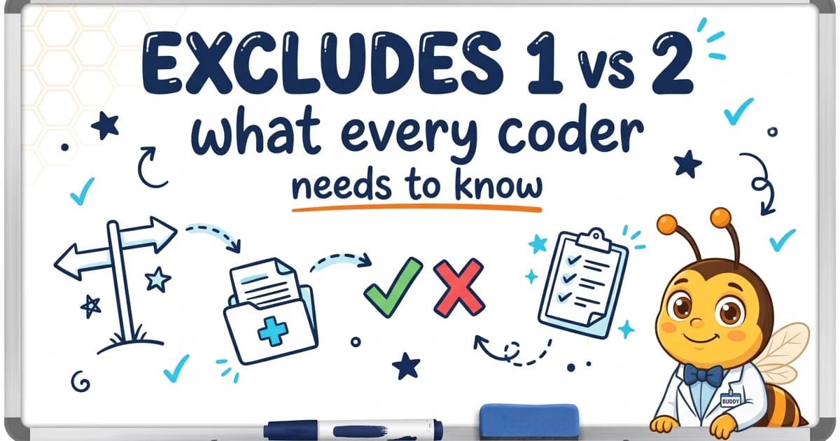 Excludes 1 vs Excludes 2 in ICD-10: What Every Coder Needs to Know