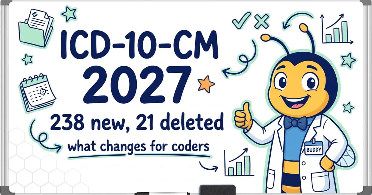 ICD-10-CM Changes 2027: All 238 New and 21 Deleted Codes