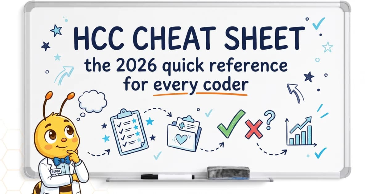 HCC Coding Cheat Sheet 2026: Quick Reference for Every Risk Adjustment Coder