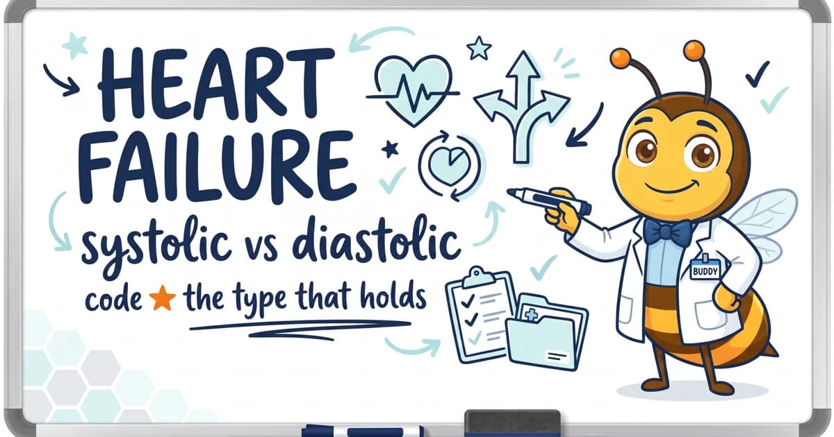 Heart Failure HCC Coding: Systolic vs Diastolic Guide