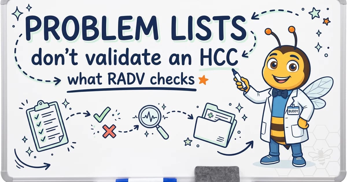 Problem Lists Alone Do Not Validate HCCs: What RADV Auditors Check