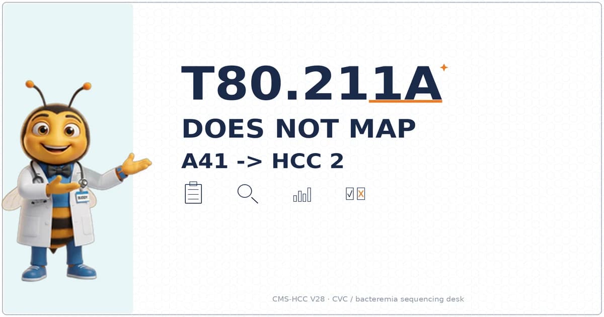 T80.211A Is CVC Bloodstream Infection. R78.81 Is Bacteremia. Neither Maps in V28. Documented Sepsis Is A41 (HCC 2).