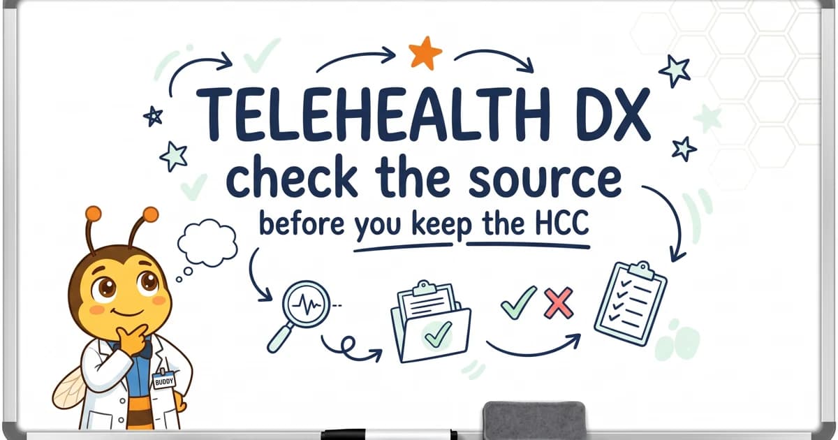 Telehealth Diagnoses For Risk Adjustment: Check The Source Before You Keep The HCC
