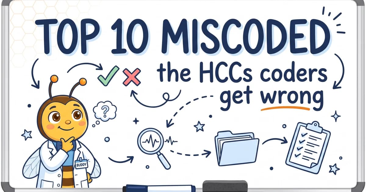 Top 10 Most Commonly Miscoded HCCs