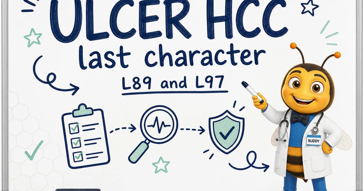 Ulcer HCC Desk Guide: Which L89 and L97 Codes Capture in V28