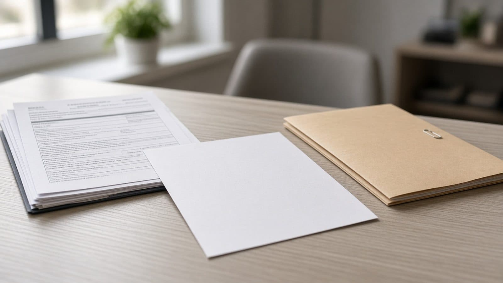 Printed CMS transmittal and blank outpatient stem-cell transplant billing worksheet on a hospital coding desk
