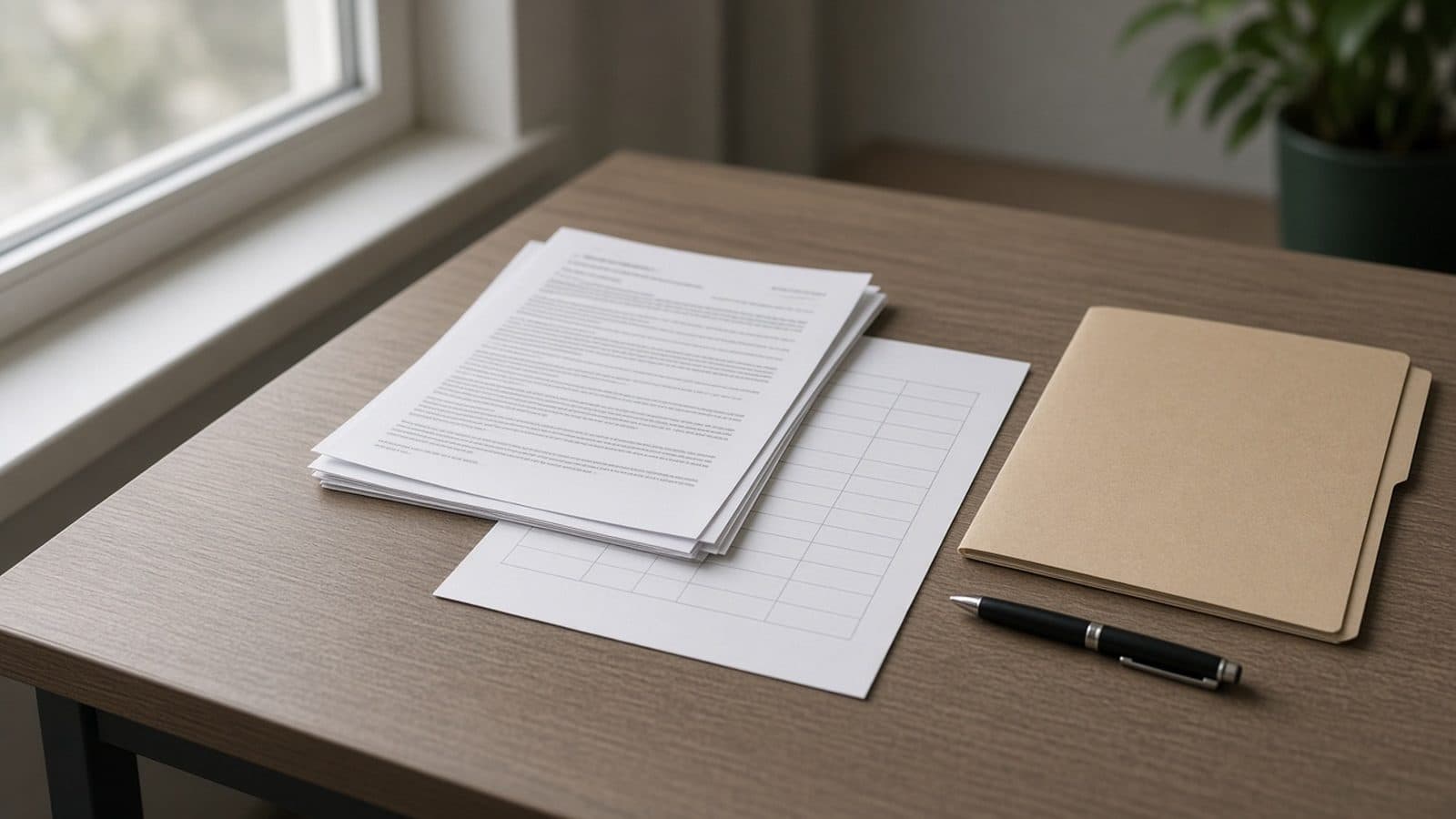 Printed CMS OPPS quarterly update transmittal and blank outpatient coding worksheet on a hospital billing desk